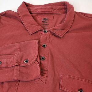 Timberland‎ Red Long Sleeve Polo, 2XL